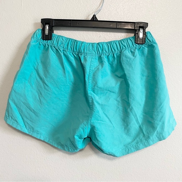 Patagonia Mid Rise Barely Baggies Nylon Teal Blue Athletic Shorts Size Medium - Picture 4 of 6